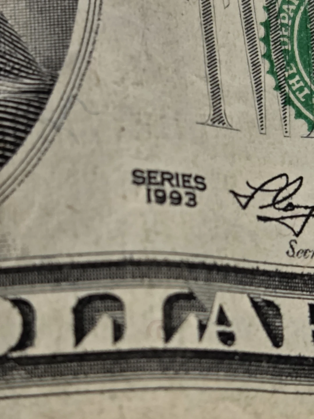 One 1993 Series Twenty Dollar Bill - photo 3