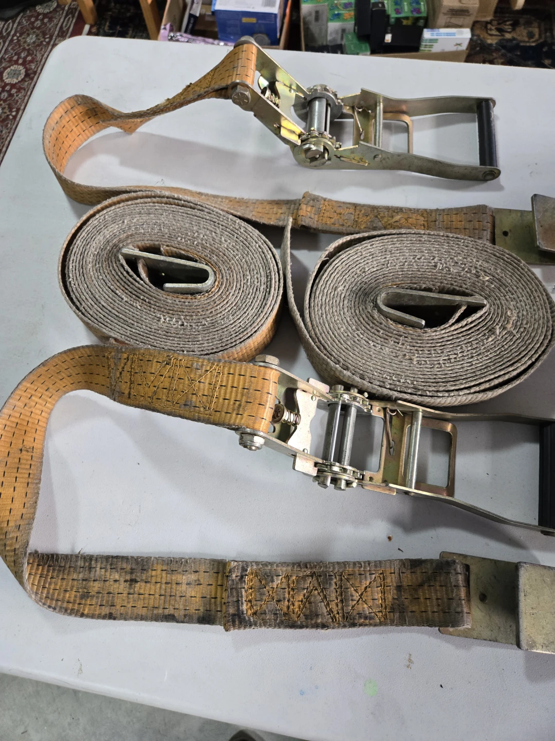 Set of 2 Heavy Duty Ratchet Straps - photo 2