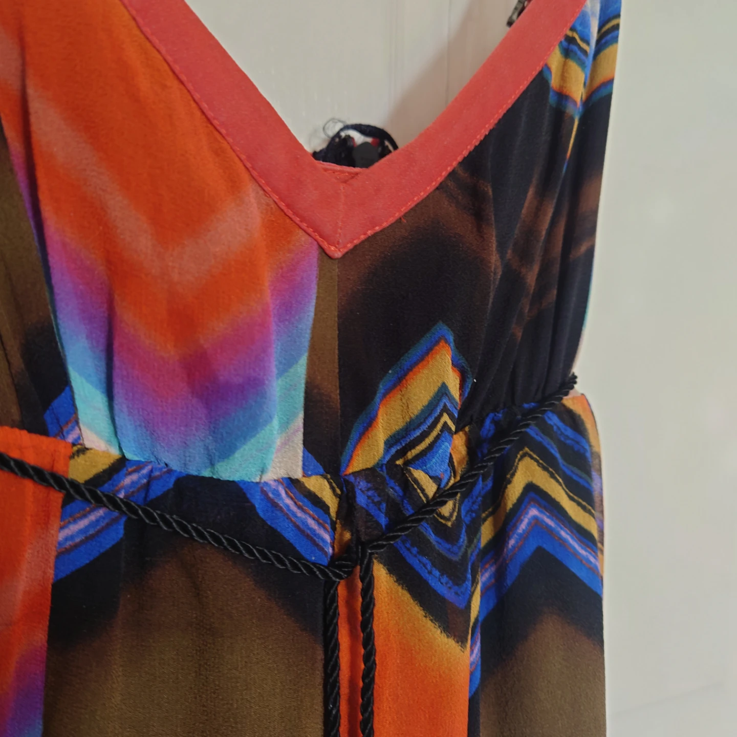 Guess Multi-coloured Chevron Dress -xs - photo 2