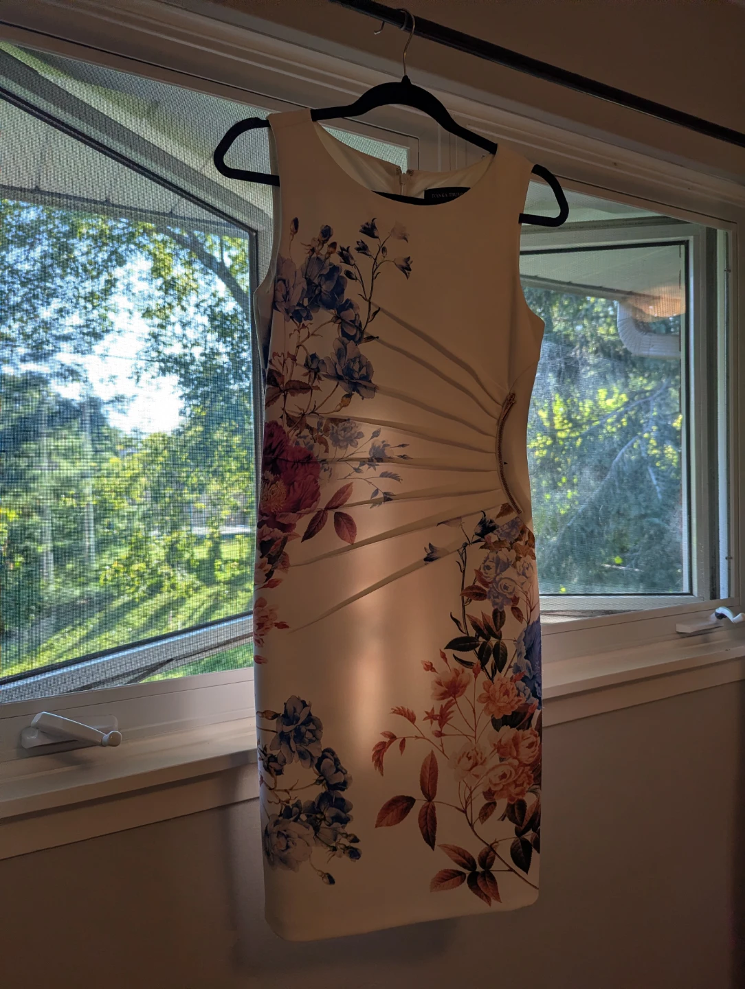 Ivanka Trump Floral Print Sheath Dress