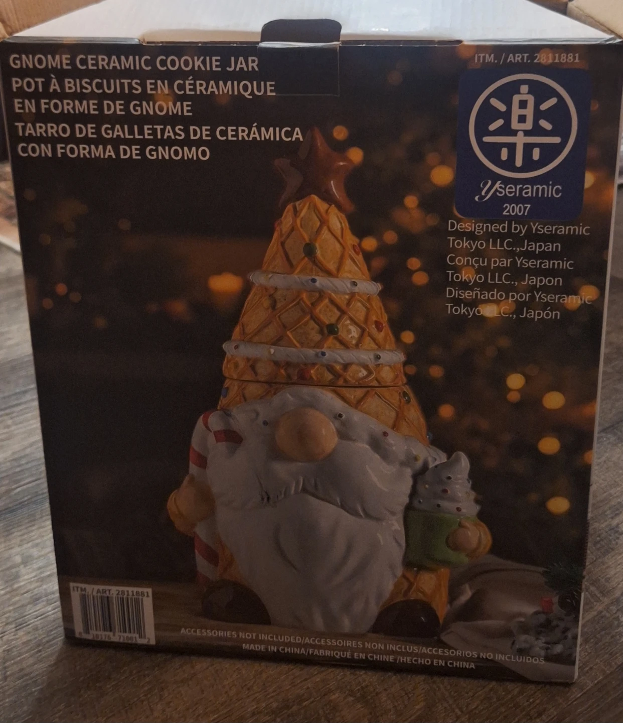 Gnome Ceramic Cookie Jar - photo 3