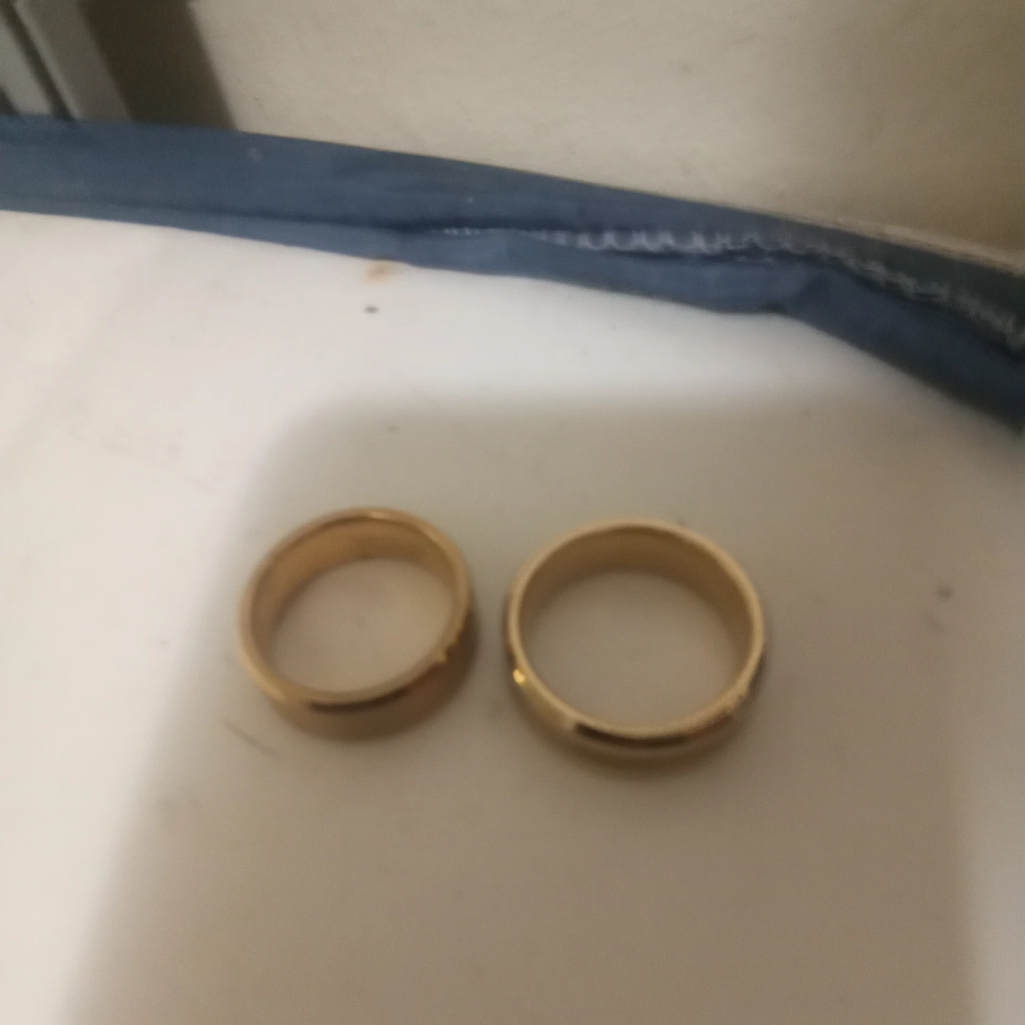 Two Gold-Tone Metal Rings - photo 3
