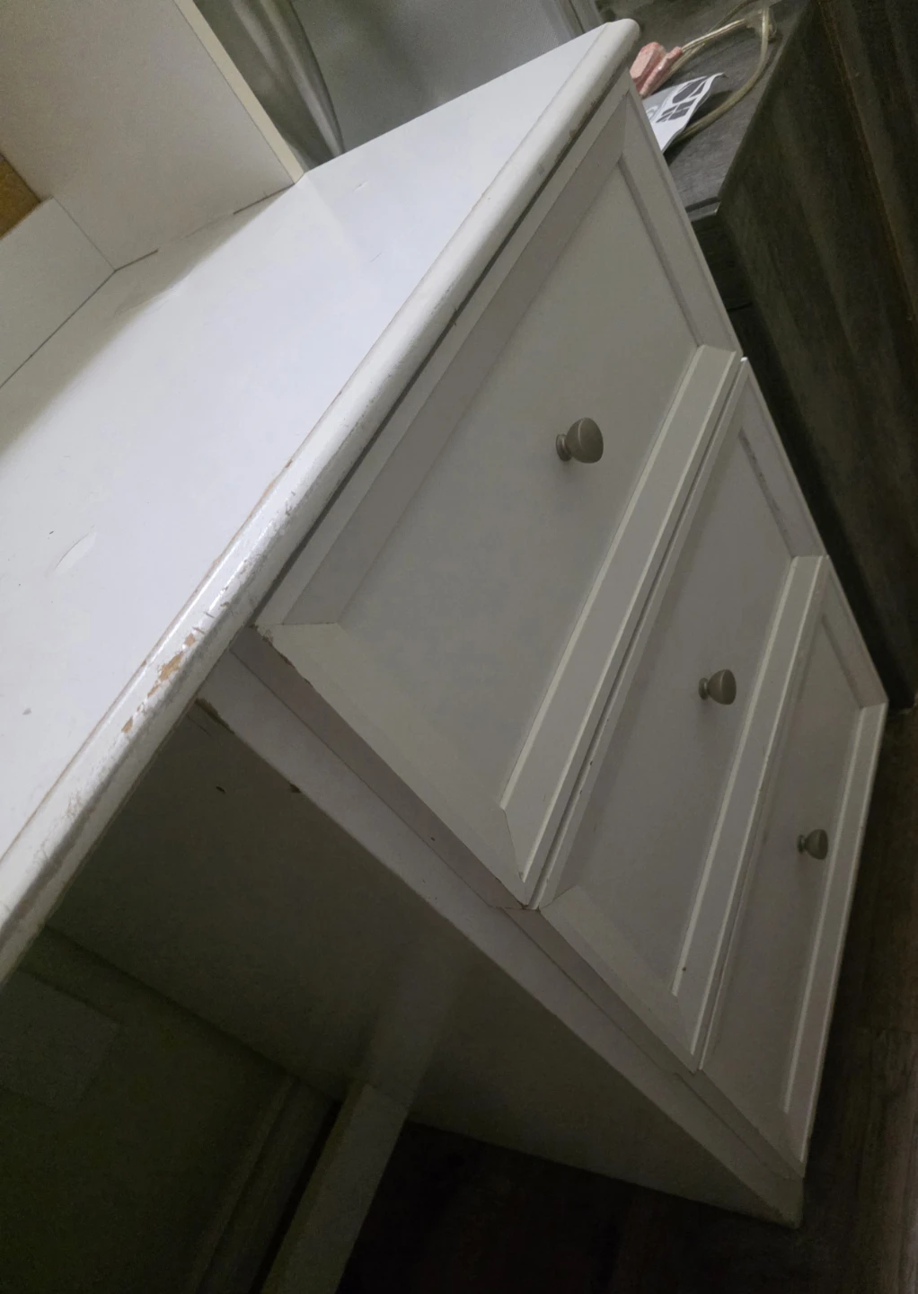 White desk with shelves and drawers - photo 3