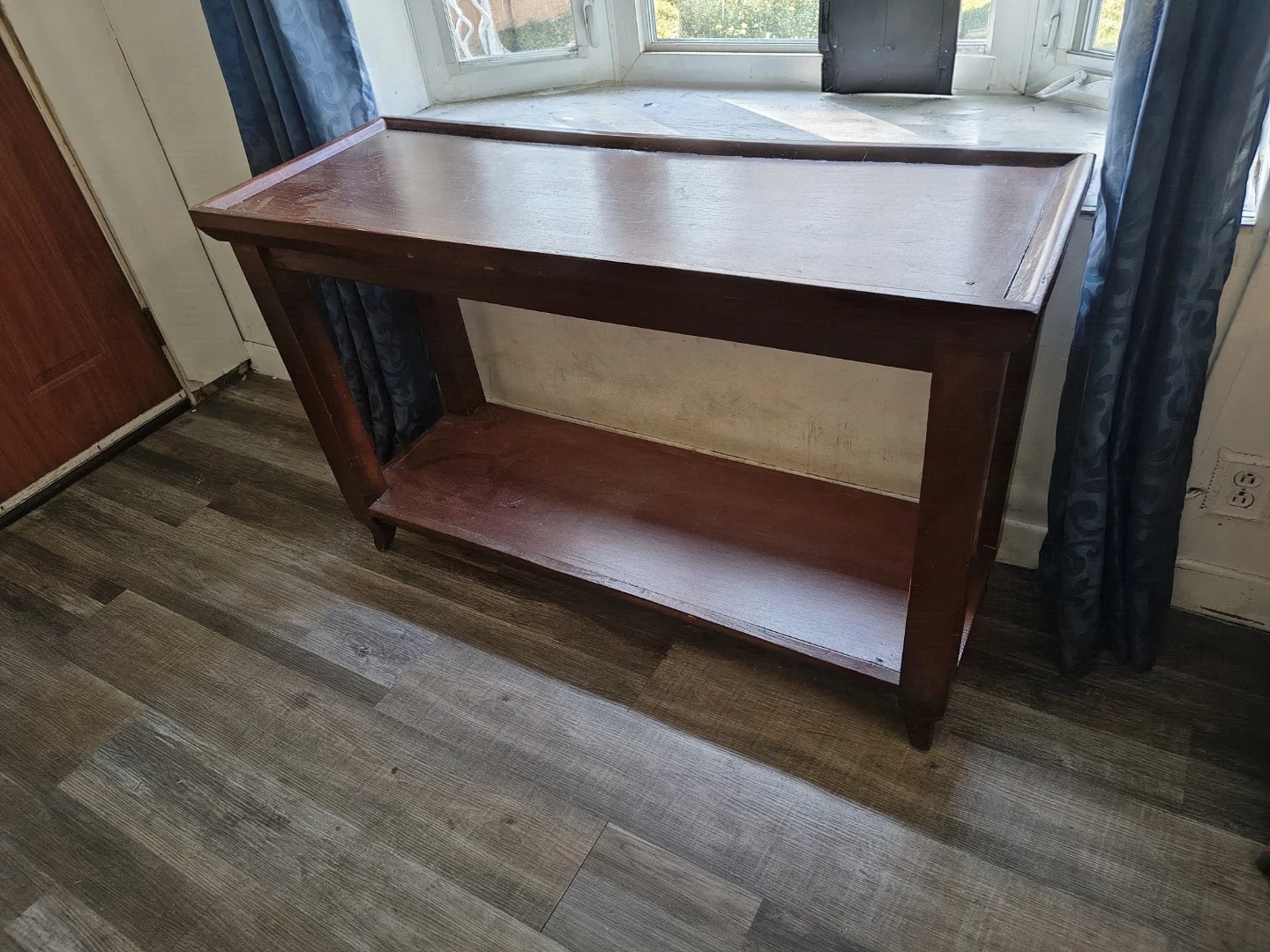 Dark Wood Console Table