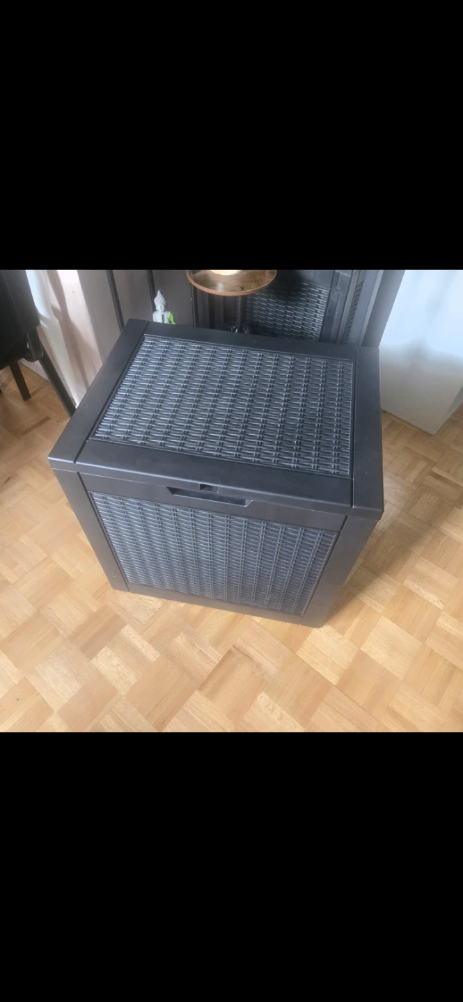 Storage bin for outside or inside.