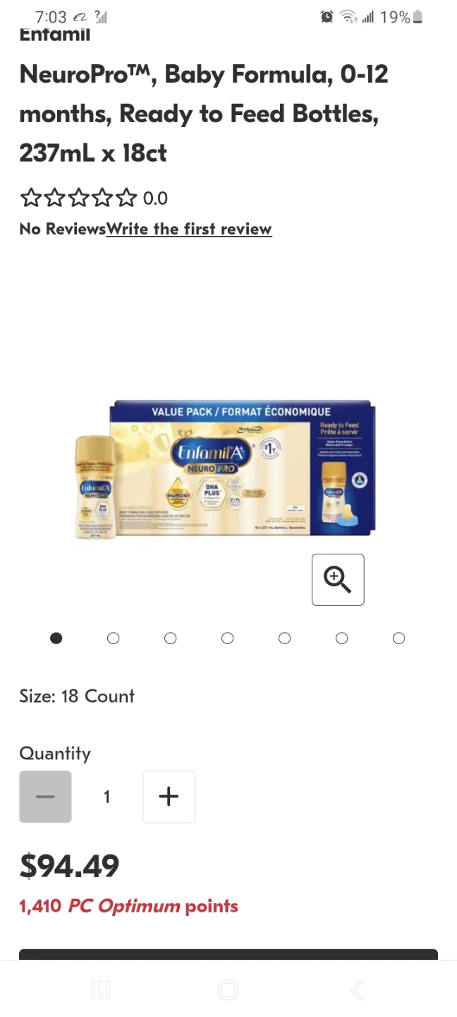 Enfamil A+ NeuroPro Baby Formula 237ml 18ct