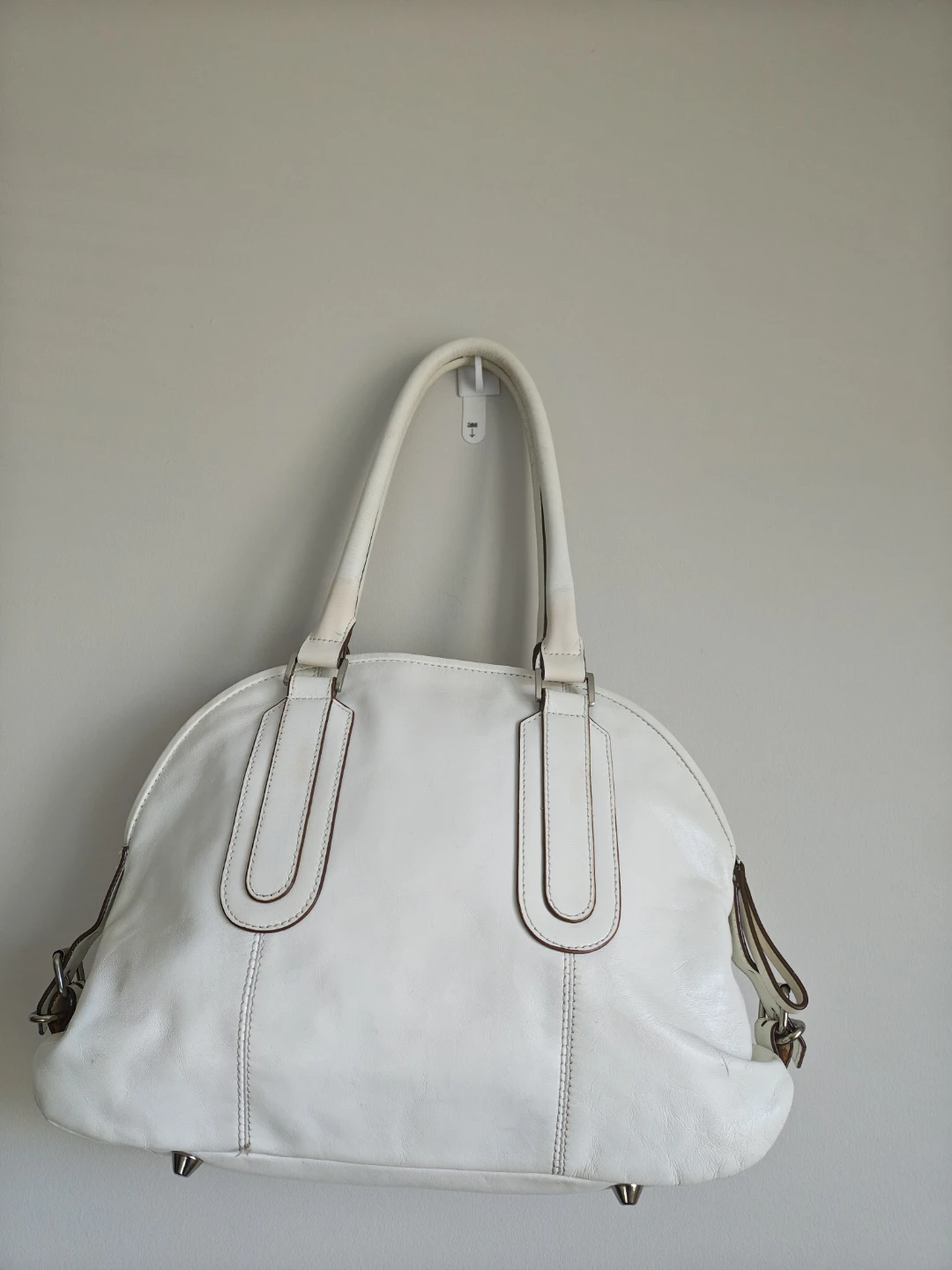 White Leather Danier Handbag - photo 2