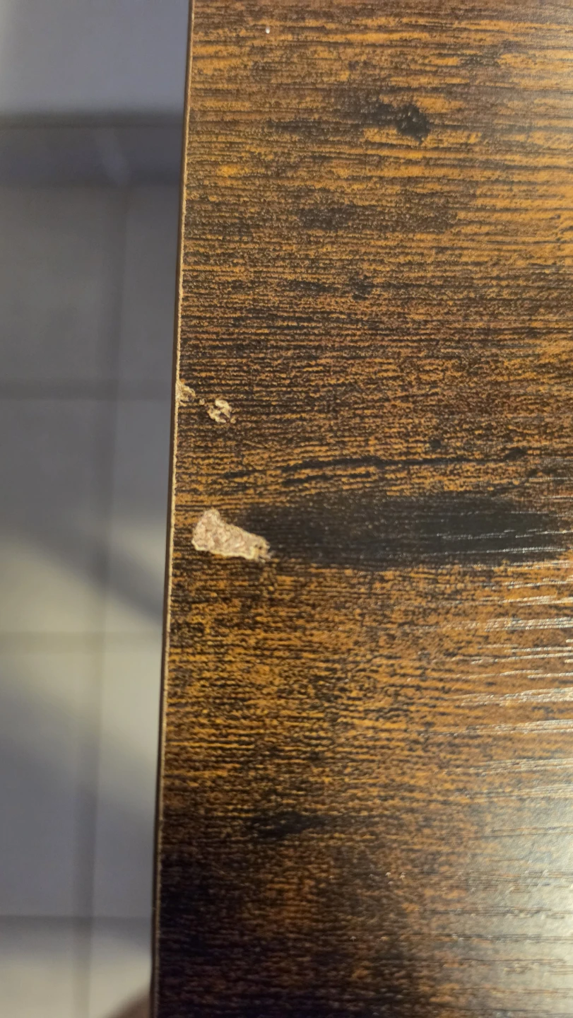 Wood & Metal Dining Table Set with 2 Benches - photo 4