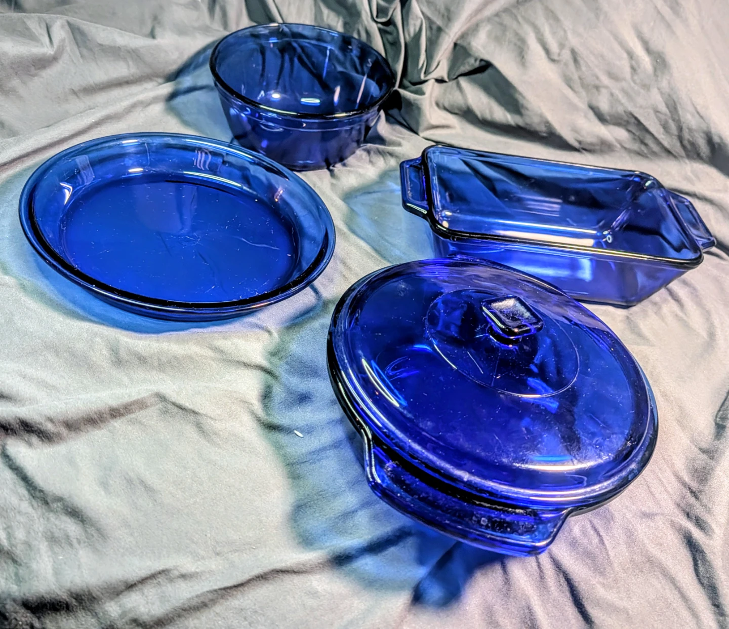 Anchor Hocking Cobalt Blue Glass Set - photo 2