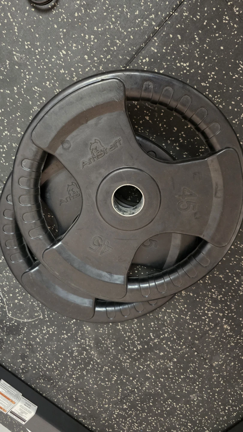 Squat Rack + Barbell 83 Inches + 250lb weights - photo 4