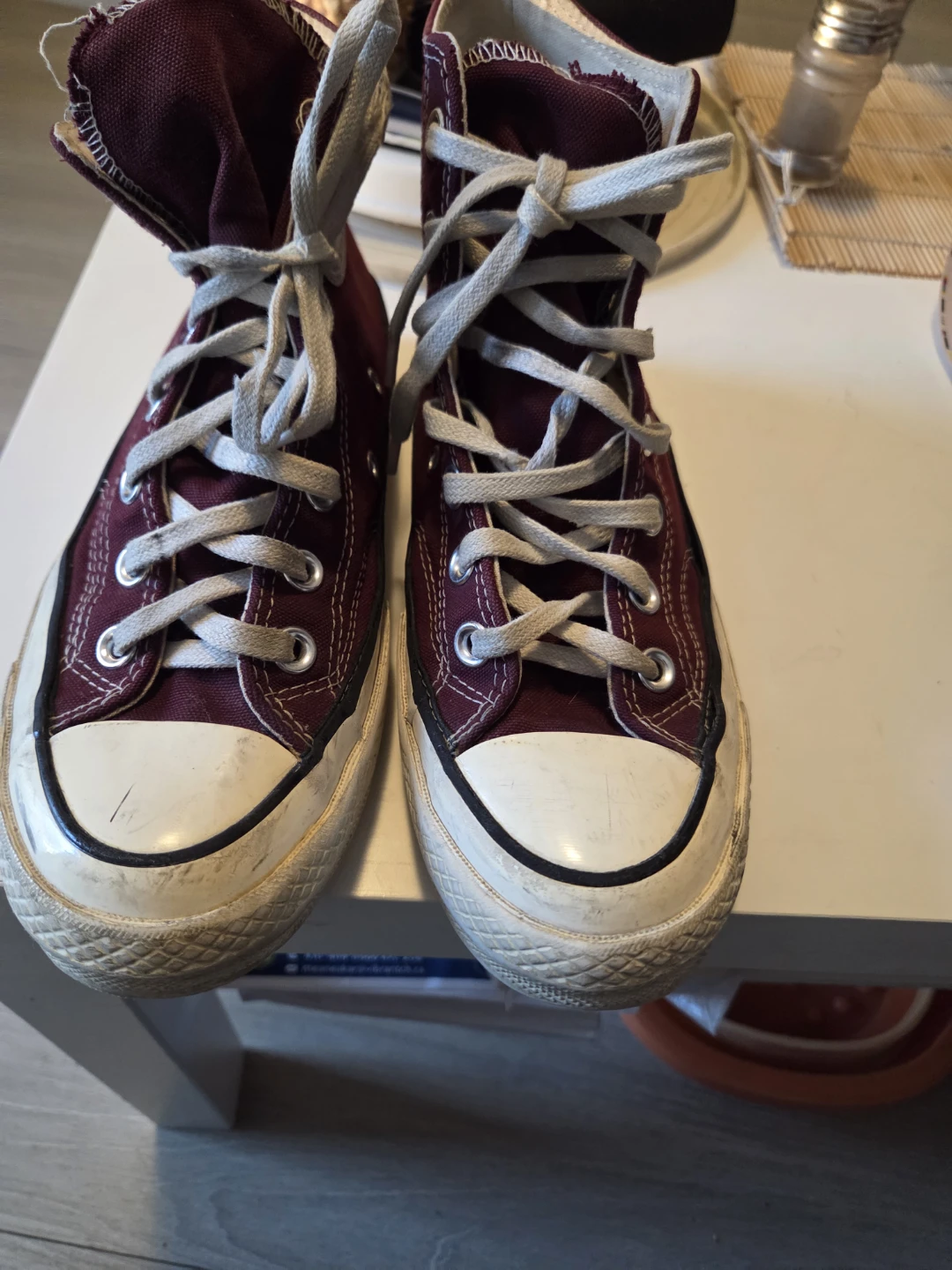 Converse Chuck Taylor High-Top Sneakers Maroon - photo 2