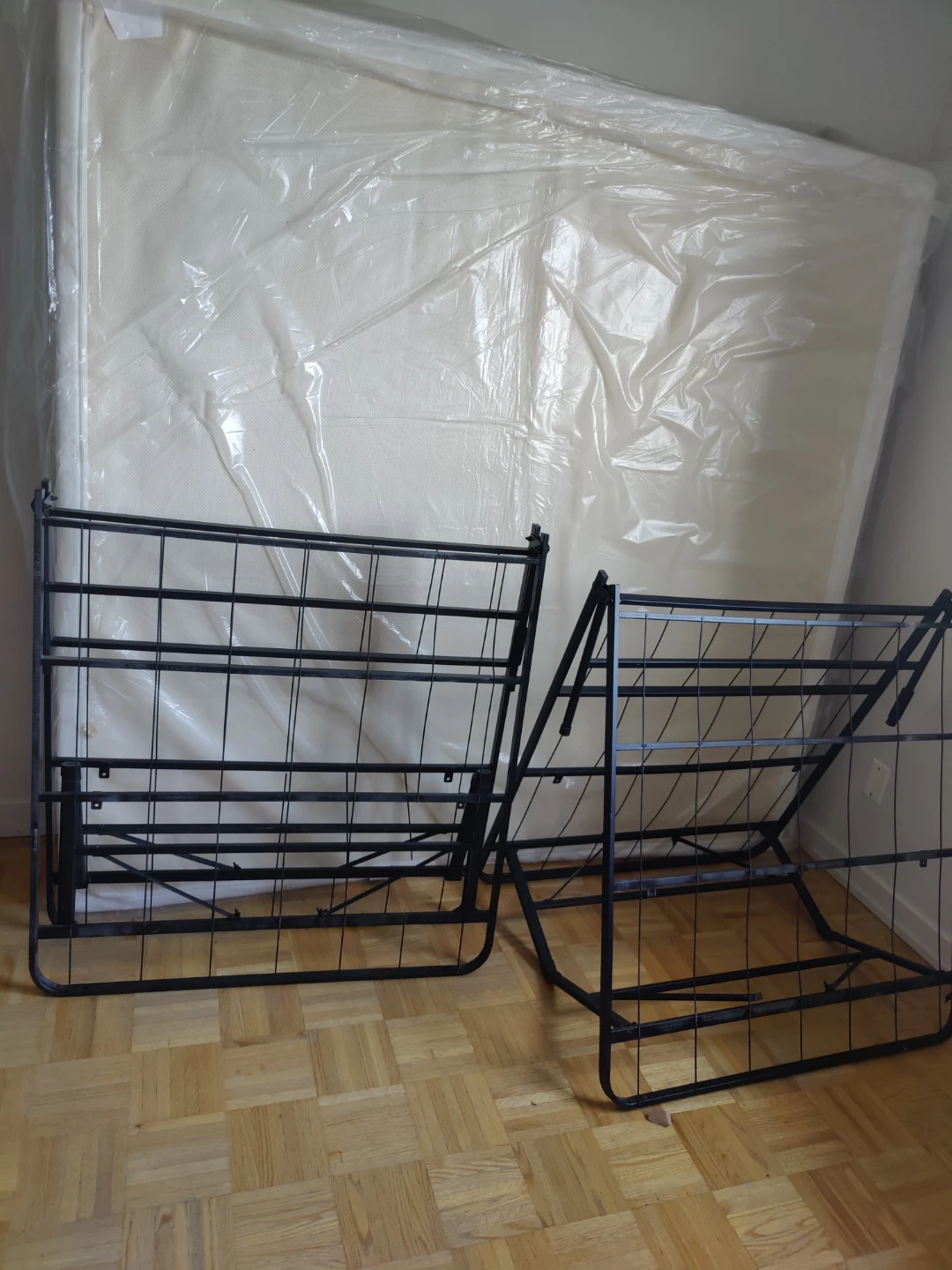 Double size bed frame and mattress - photo 2