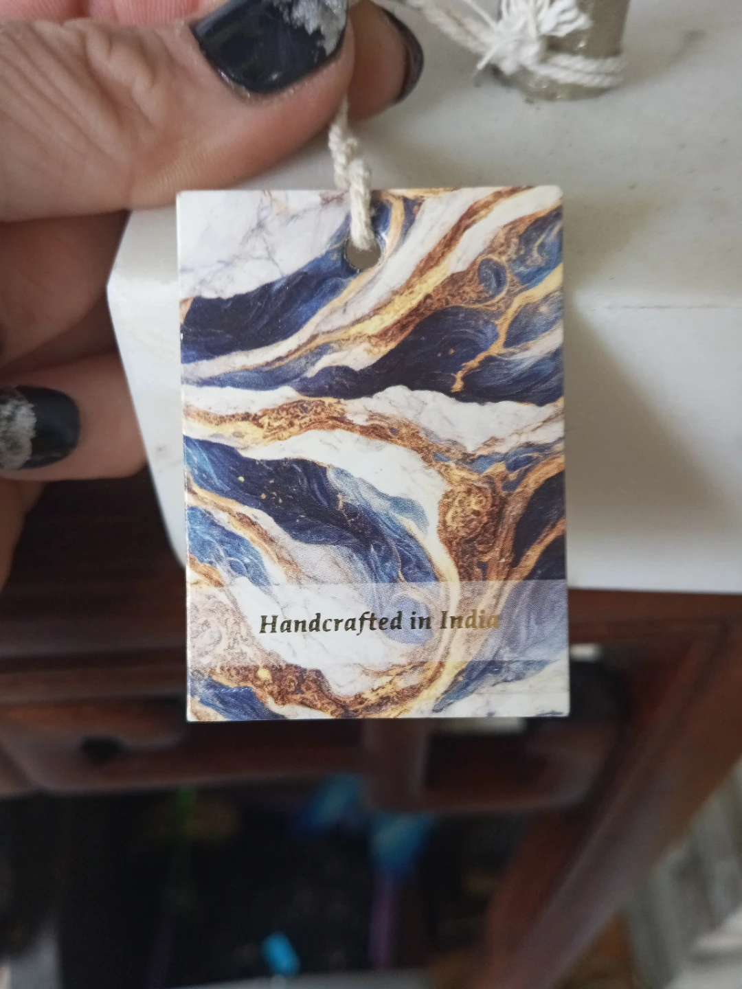 Hand Made Metal Spartan Helmet Decor on Marble Base - photo 2