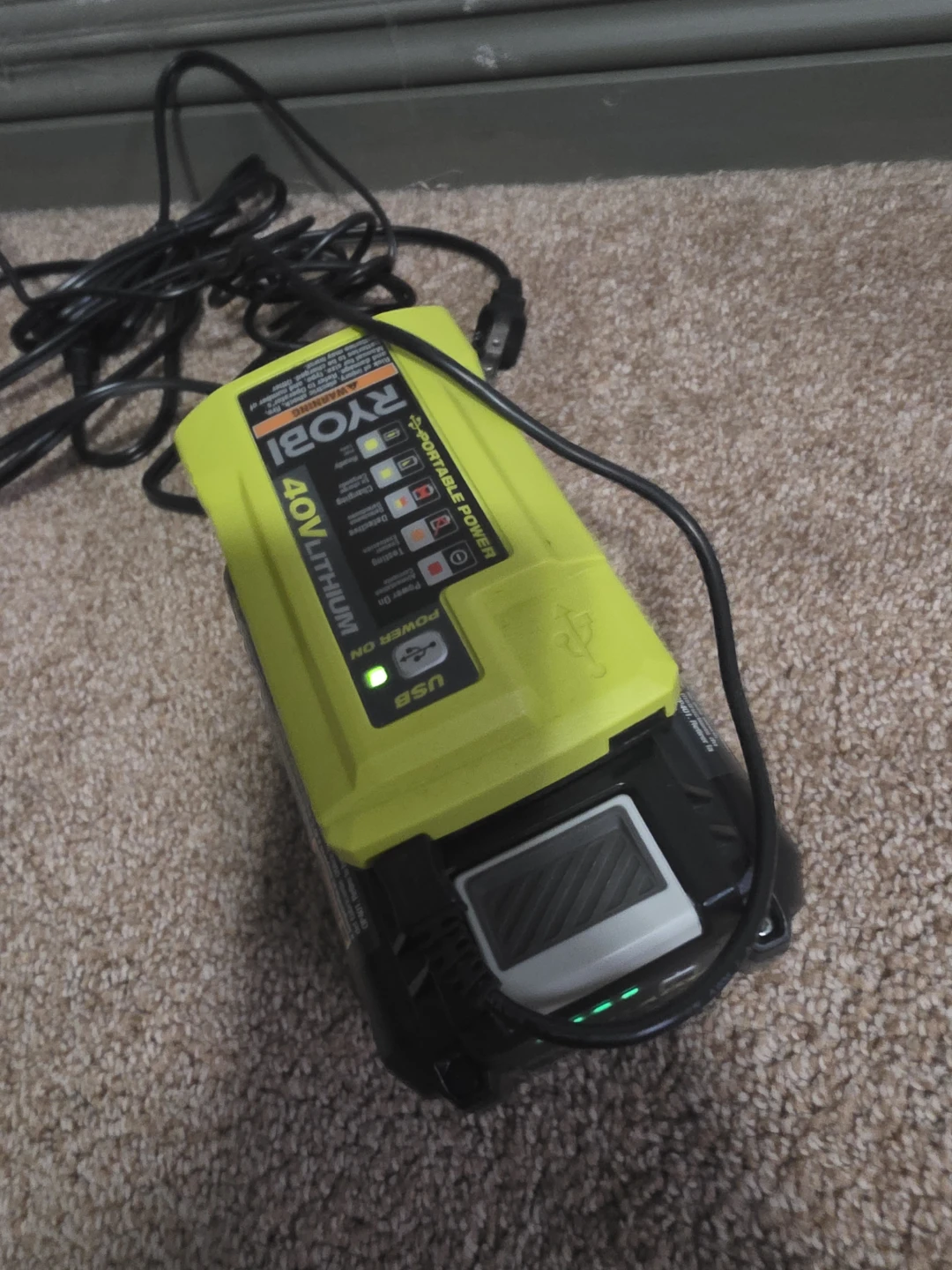 Ryobi 40V Lithium Battery Set - photo 4