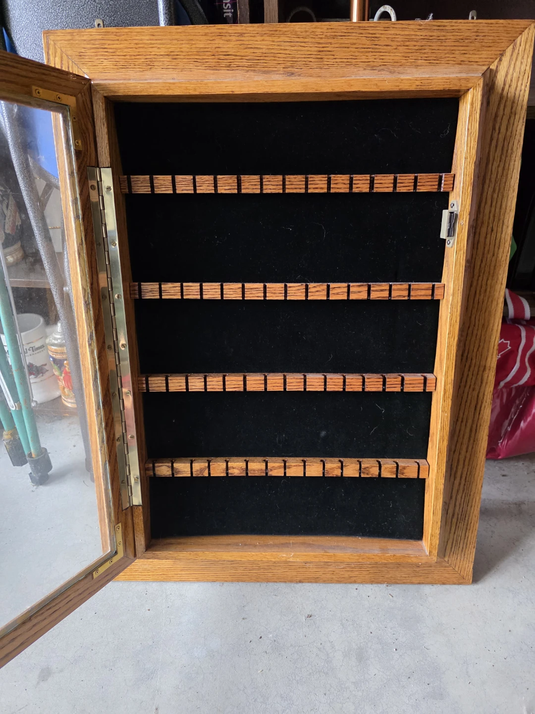 Wooden Wall-Mounted Display Case