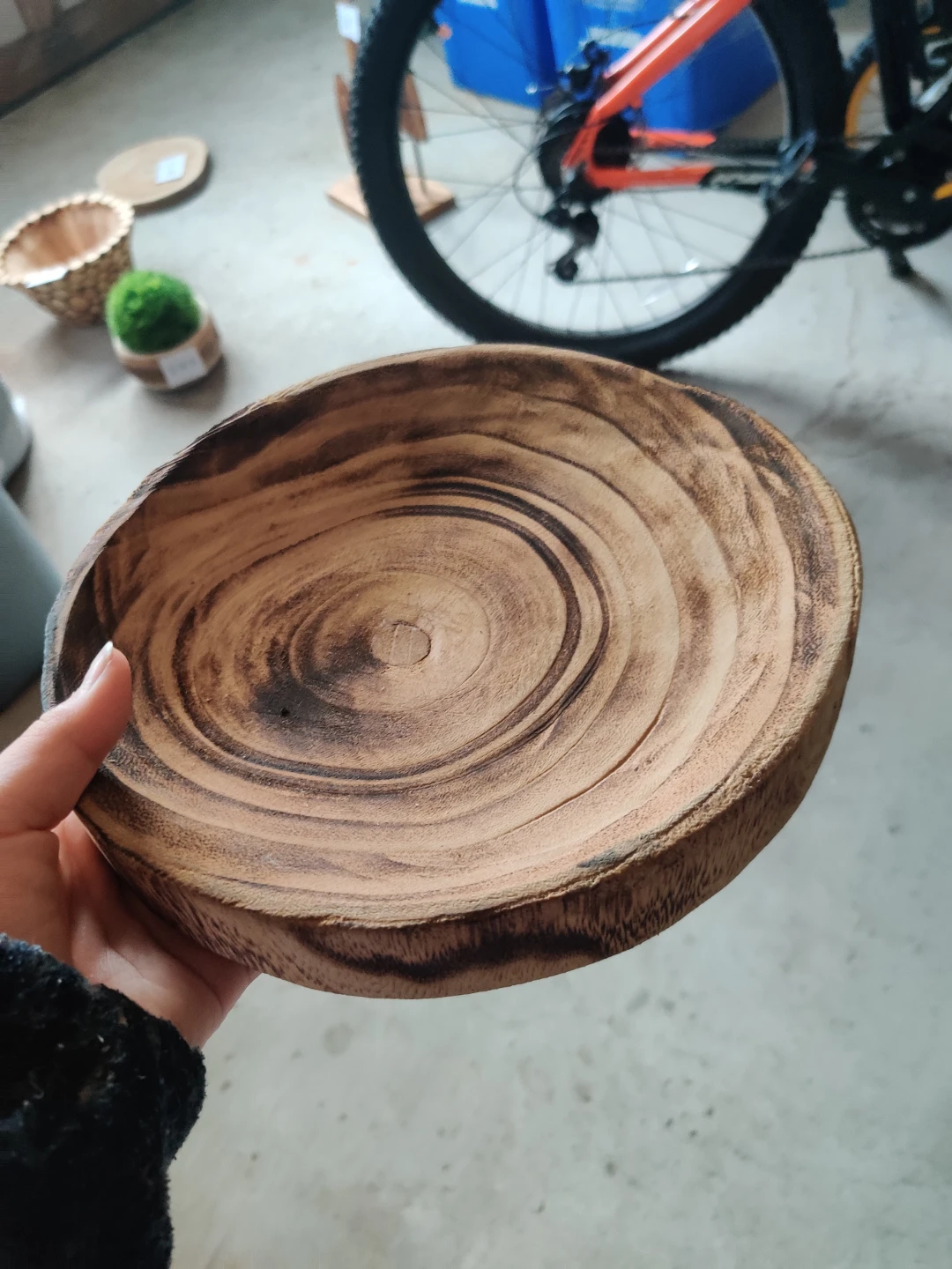Natural Wood Slab Serving Bowl