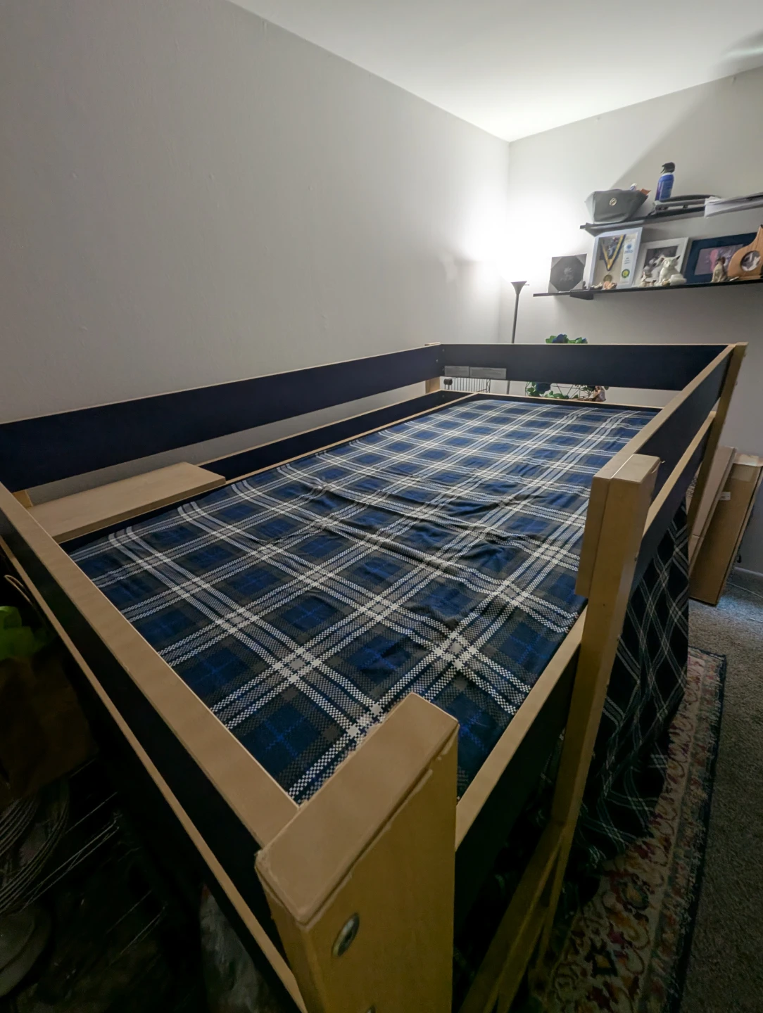 Ikea Twin size wooden loft bed