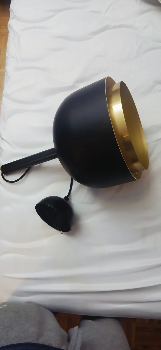 Modern Black and Gold Pendant Light - photo 2