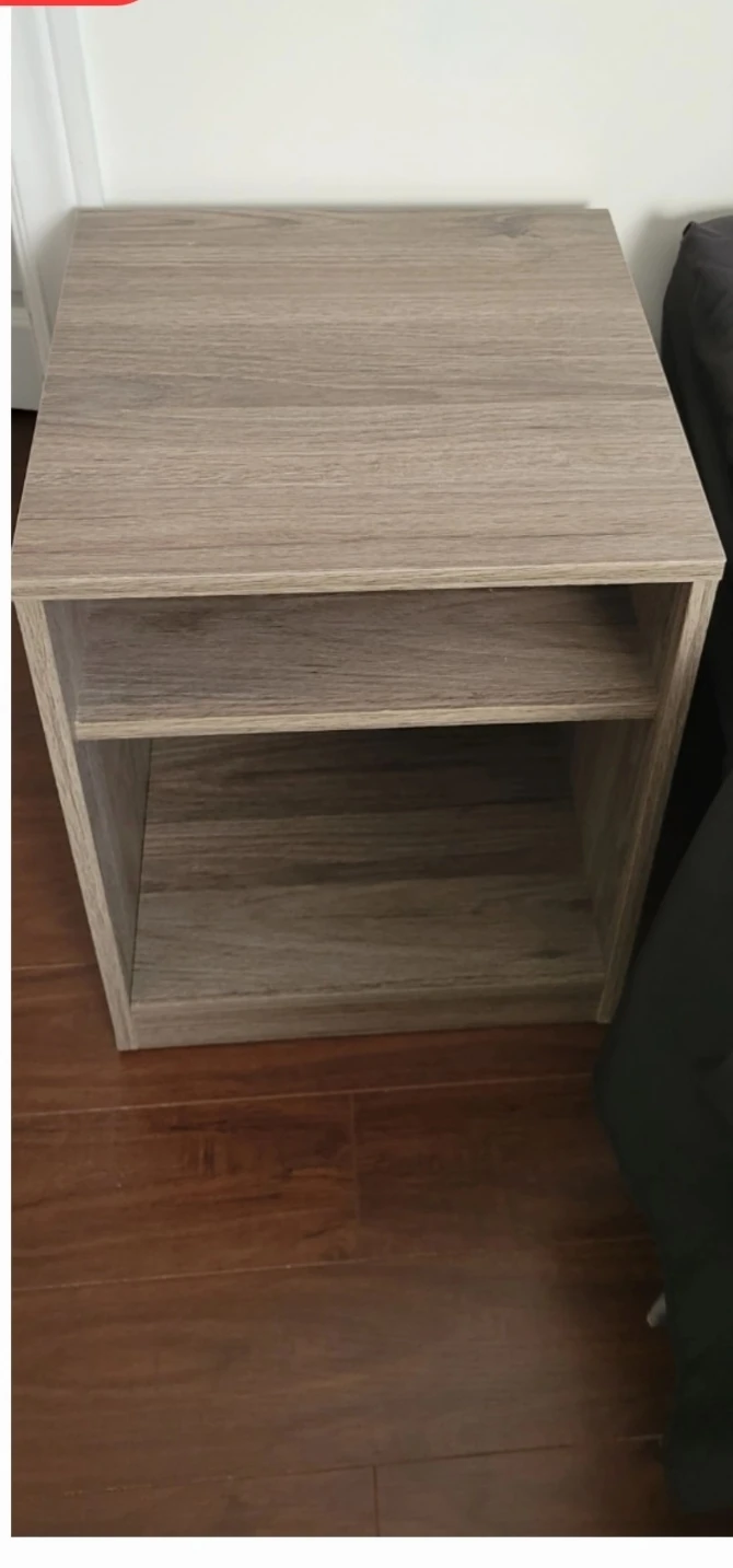 Wood Grain Bedside Table