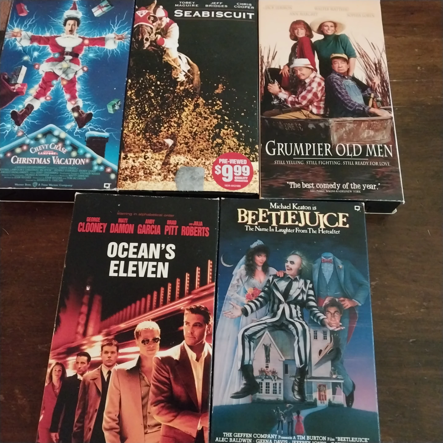 🏈Set of 5 Classic Movies on VHS🏈