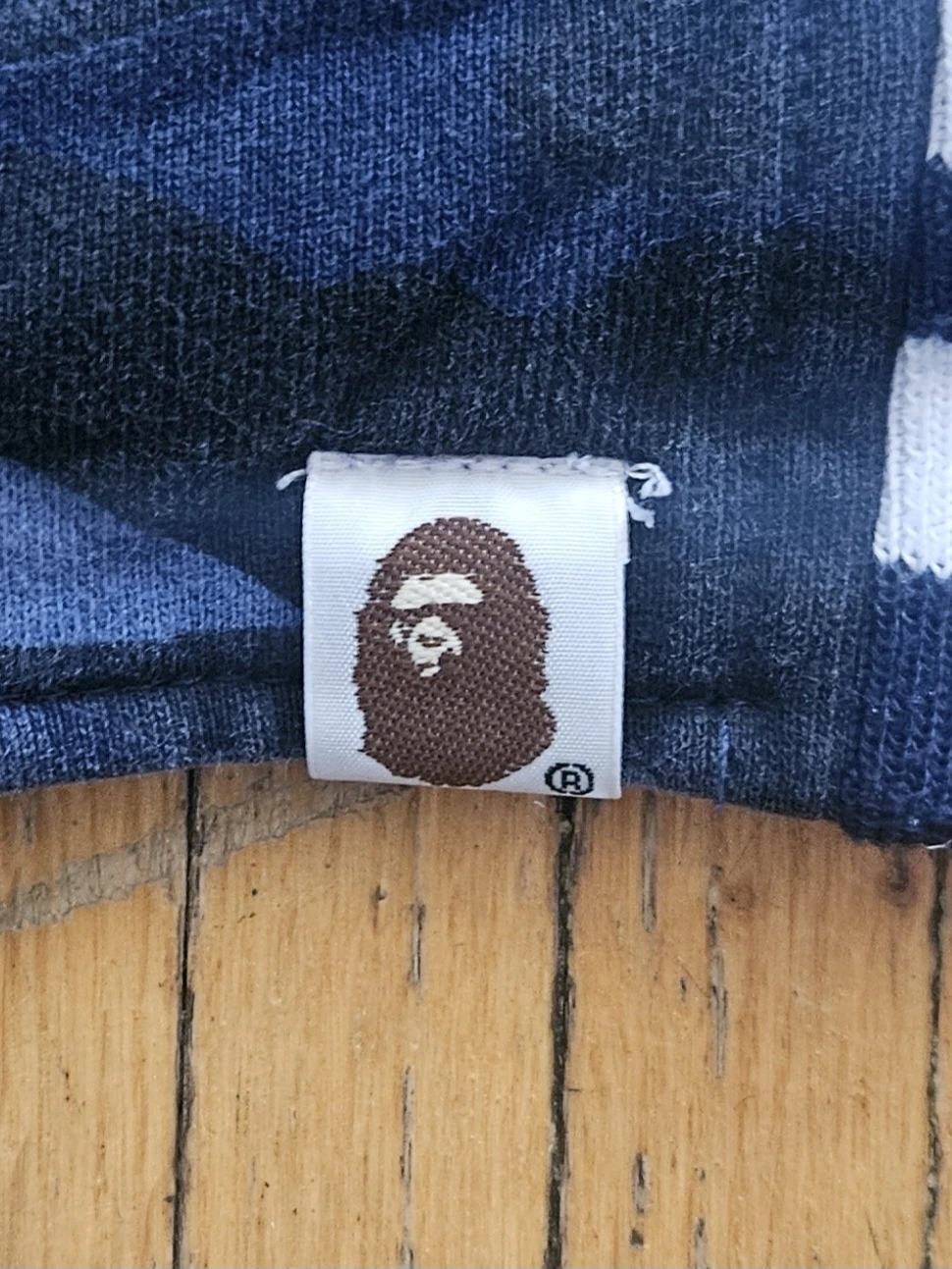 Authentic Bape 2005 Blue Camo Men's Varisty Jacket - photo 5