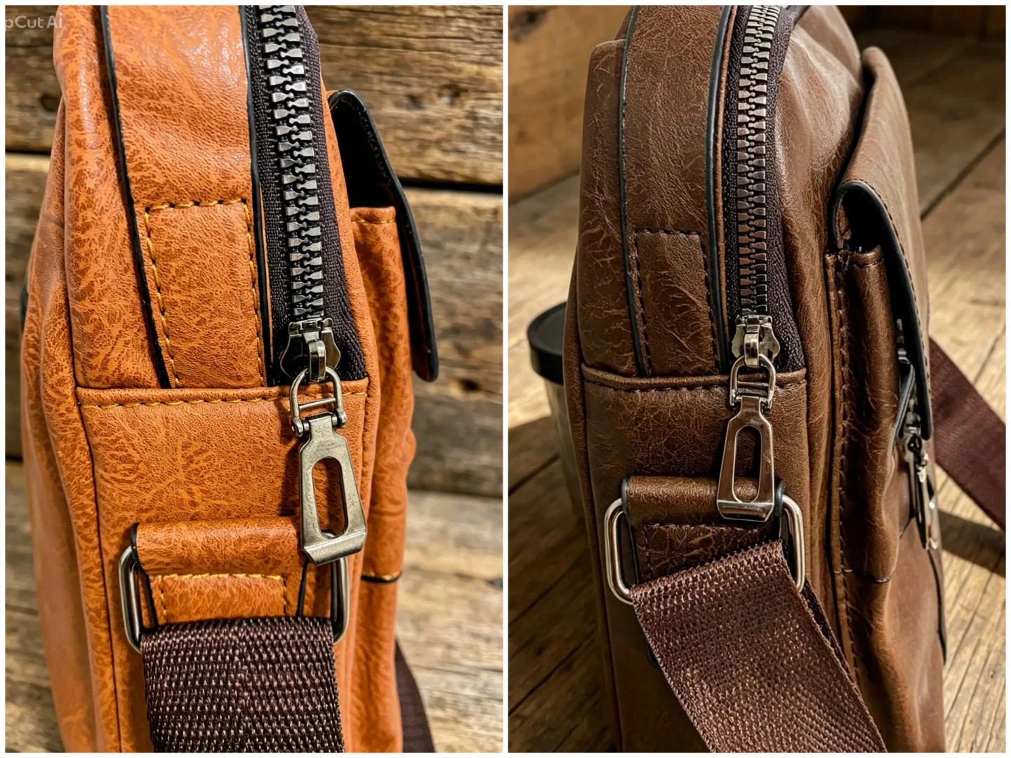 Men's Faux Leather Crossbody Bag, Casual Style - photo 3