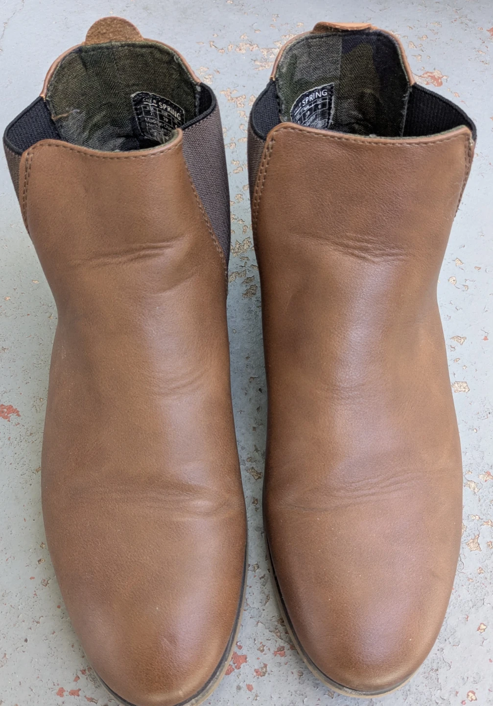 Call It Spring Brown Chelsea Boots - Size 7 - photo 2