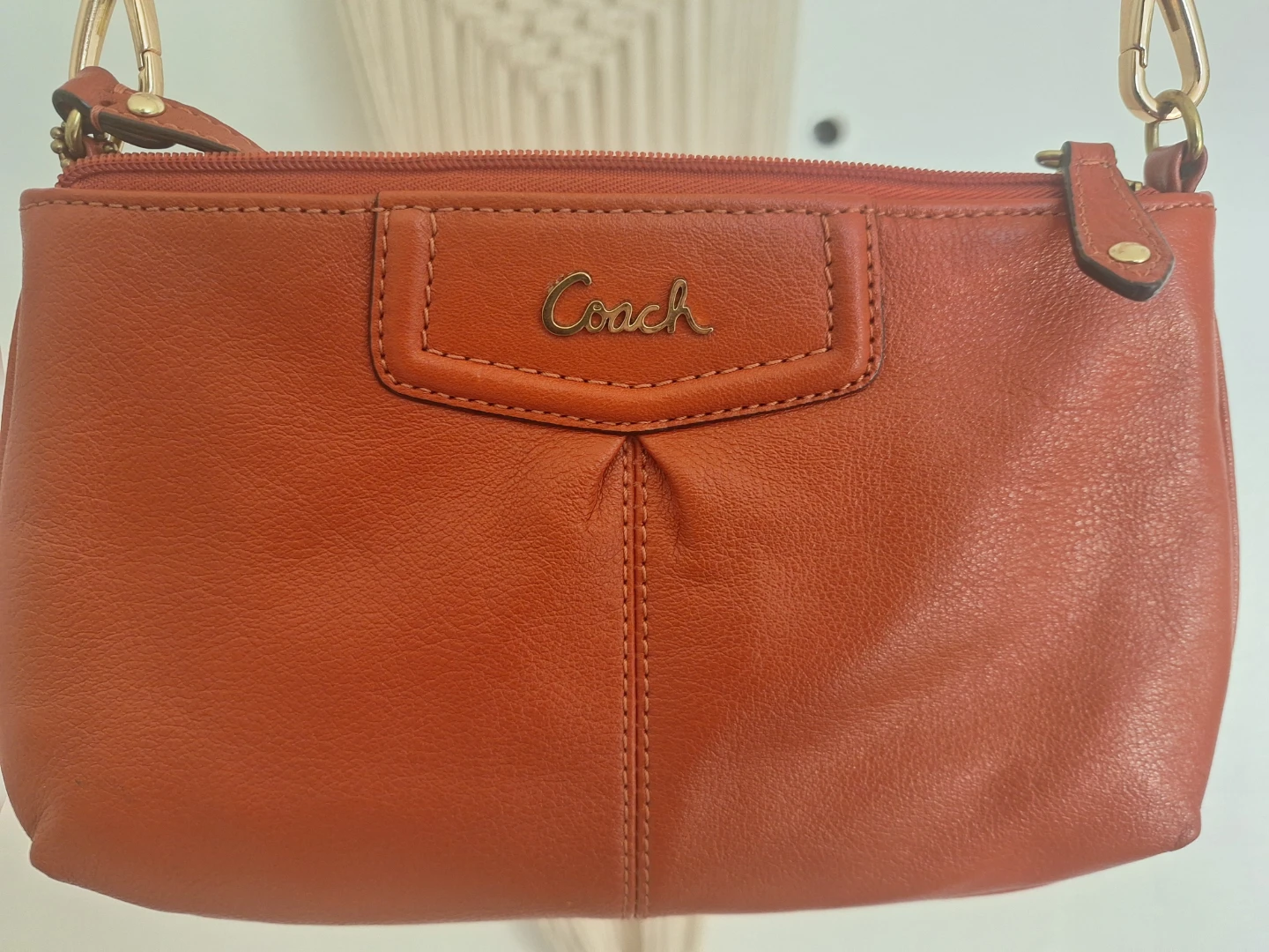 Coach Leather Wristlet/Crossbody