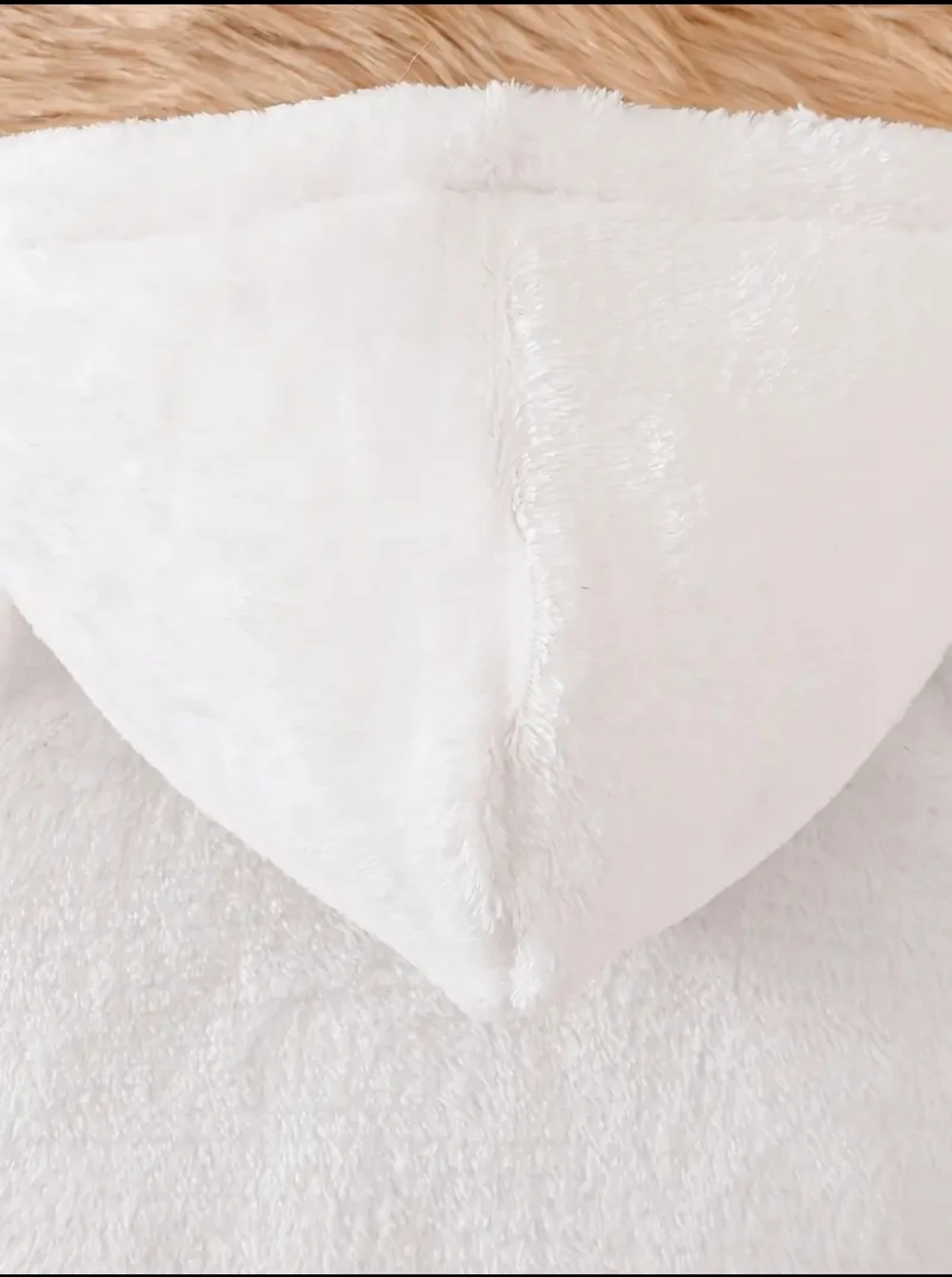 White Fleece Baby Hoodie (1-3M) All Month available - photo 5