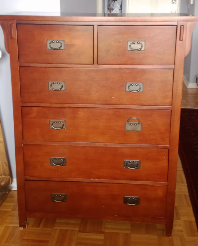 6-Drawer Wooden Dresser