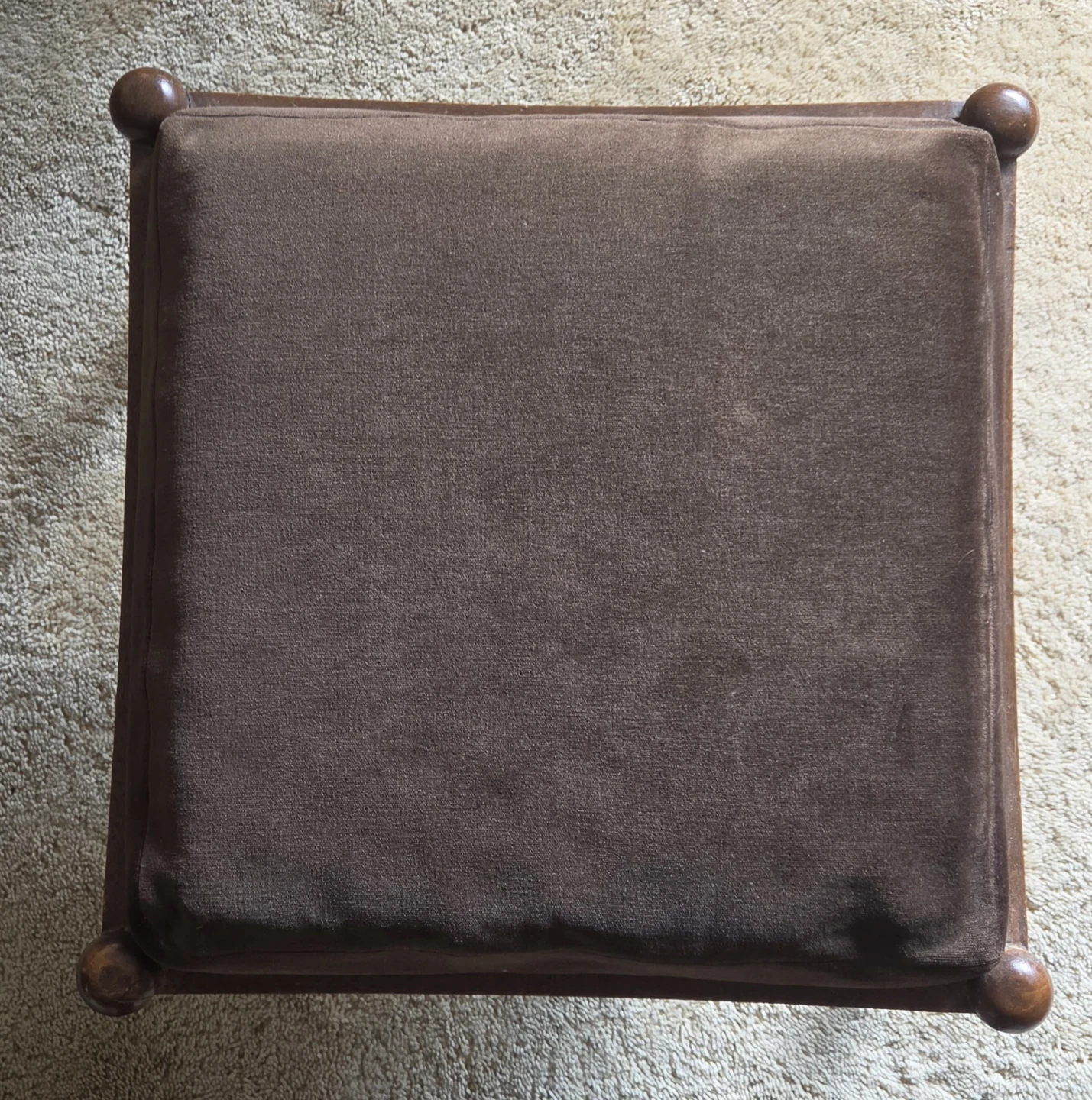 Vintage wooden footstool - photo 2