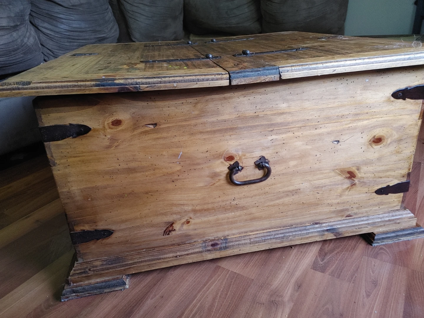 Rustic Wood Storage Chest - photo 2