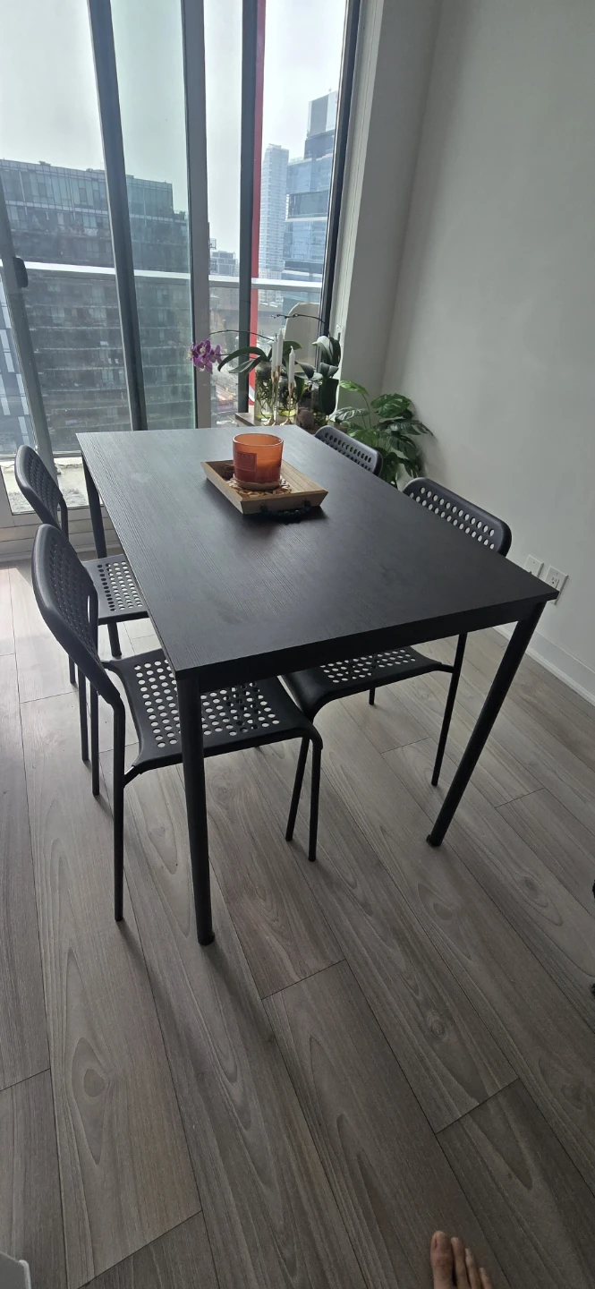 IKEA SANDSBERG Table and 4 Chairs