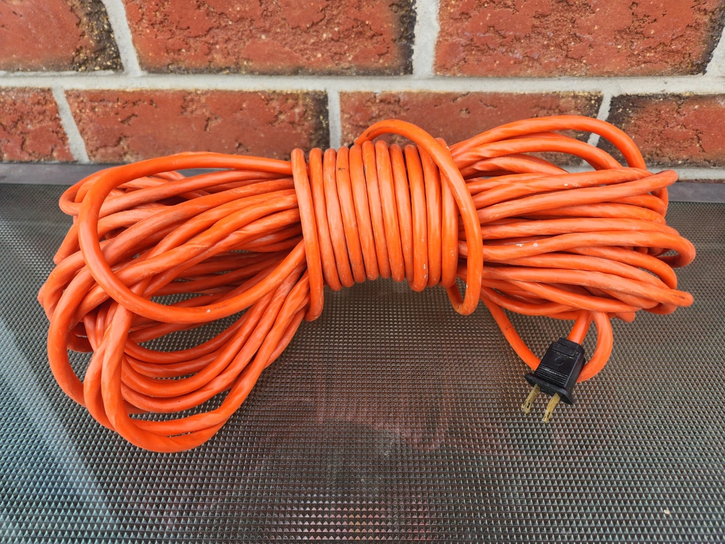 Orange Extension Cord-50 foot plus, Used
