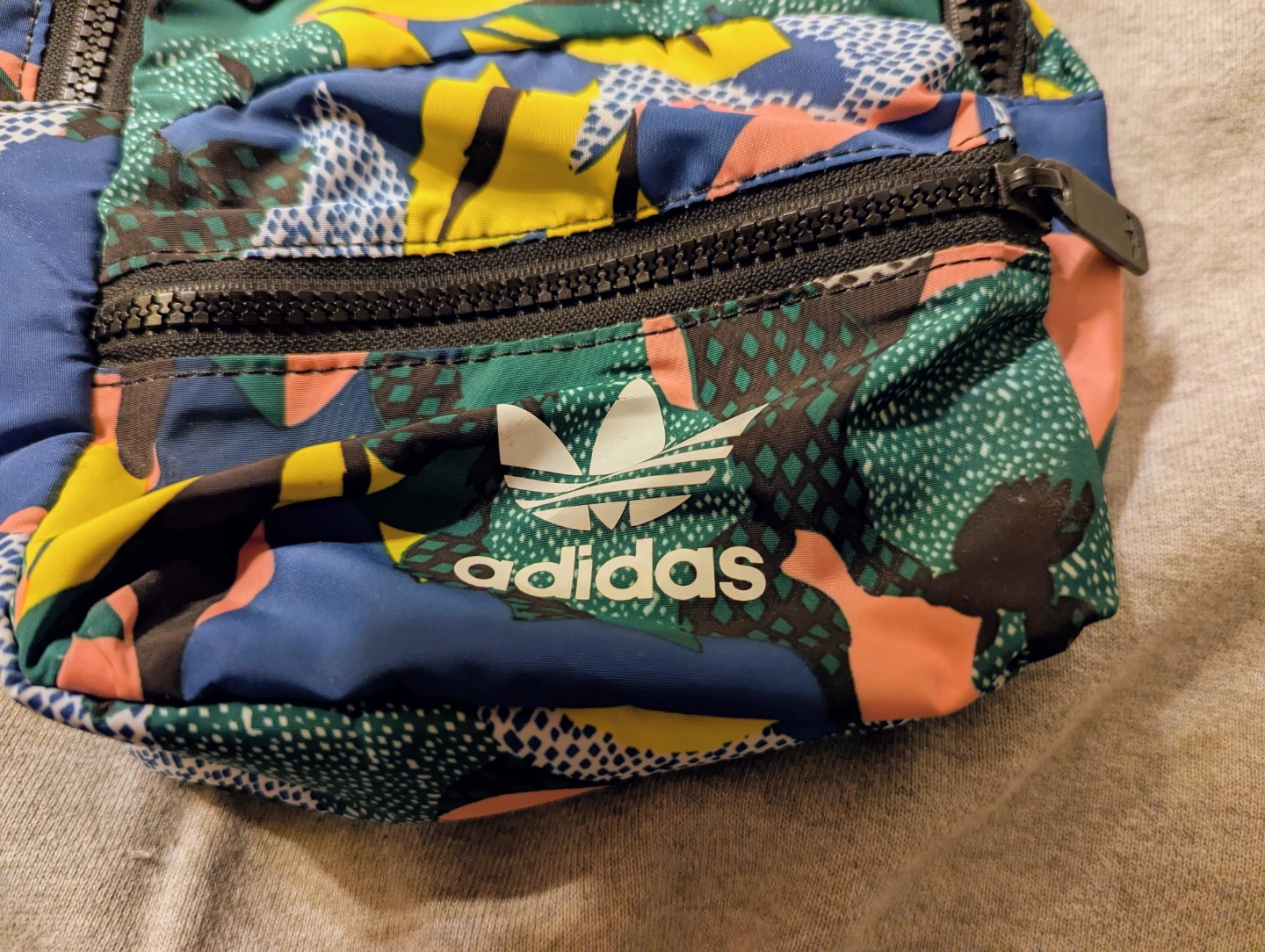 Adidas Mini Backpack - Colorful Abstract Print - photo 3