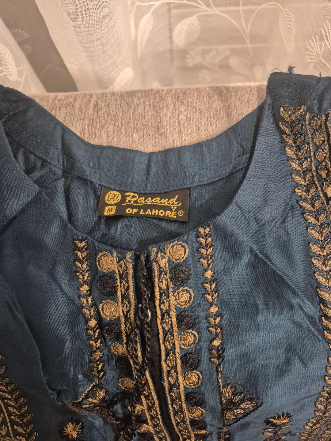 Pasand of Lahore Teal Embroidered Kurti with Dupatta - photo 2