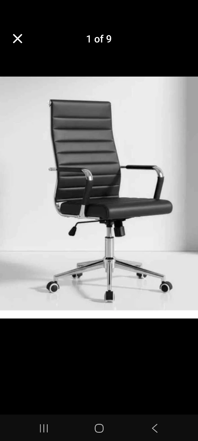 Okeysen Ergonomic Ribbed Office Chair - Black