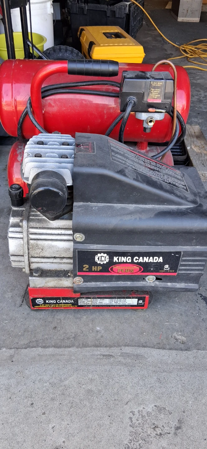 King Canada 2 HP Twin Tank Air Compressor - photo 2