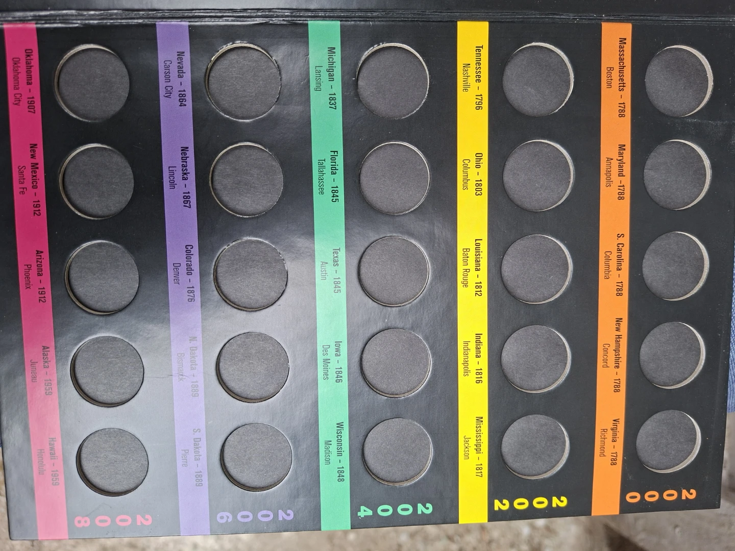 The Complete American Statehood Quarter Collection Folder - photo 5