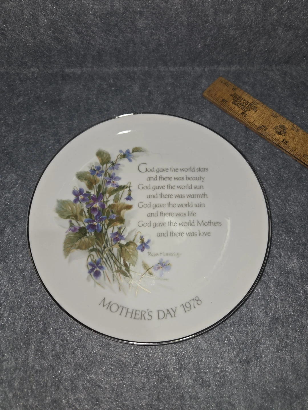 1978 Mother's Day Commemorative Porcelain Plate