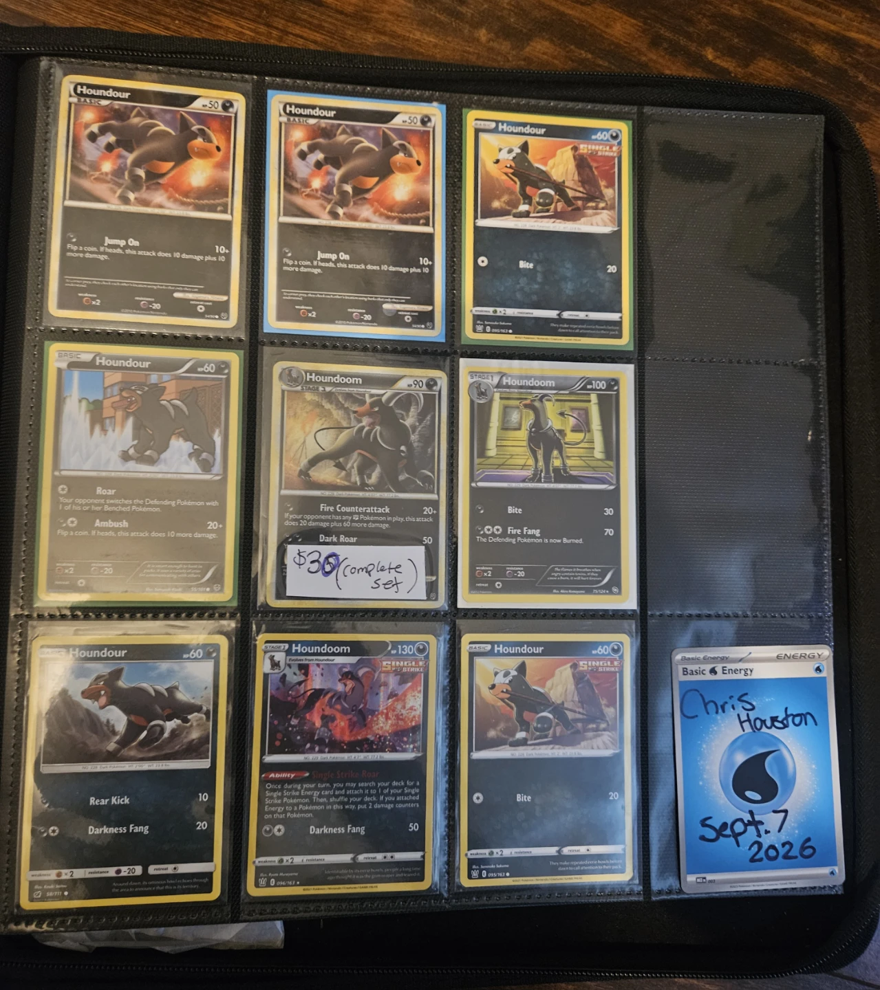 Houndoom Pokemon Card Set