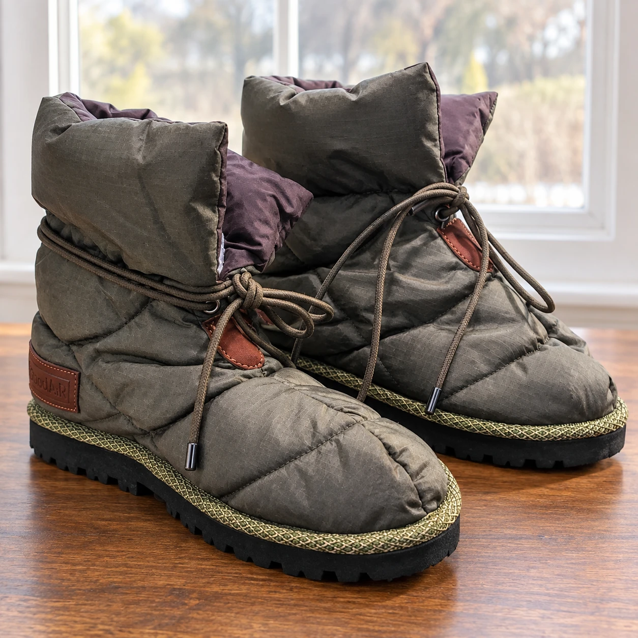 CloudAiR Padded Olive Winter Boots