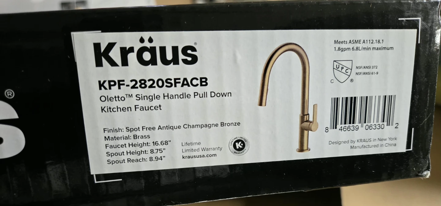 Kraus Oletto Single Handle Pull Down Kitchen Faucet - photo 4