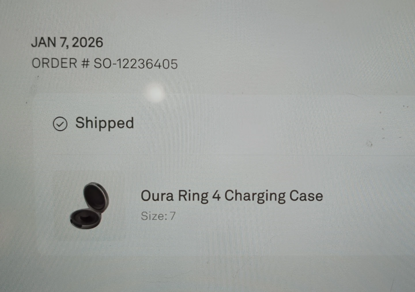 Oura Ring 4 Charging Case Size 7 - photo 2