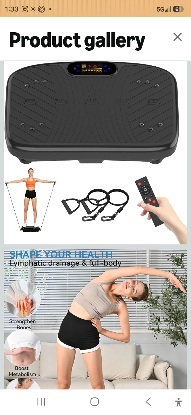 Vibration Fitness Plate with Remote - photo 4