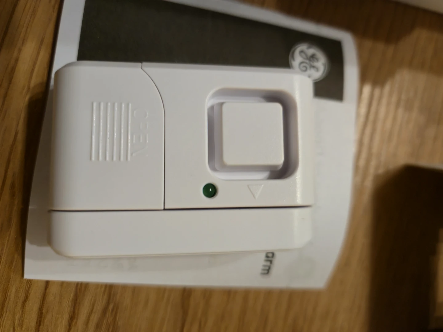 GE window sensor alarm