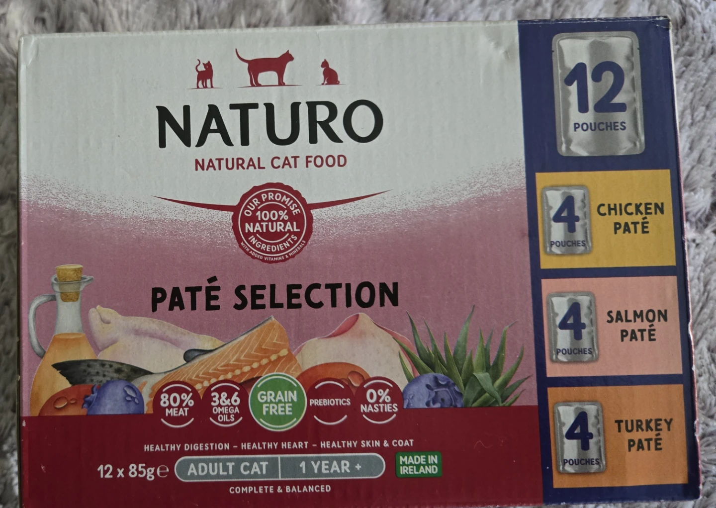 Naturo Natural Cat Food Paté Selection - 7 Pouches - photo 3