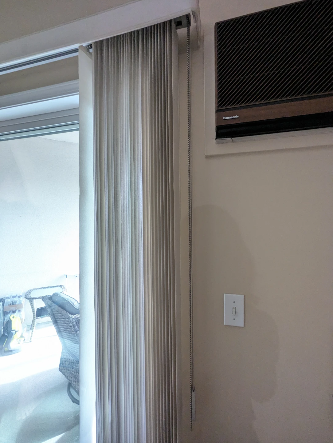 Off-White Vertical Blinds for Sliding Door - photo 3