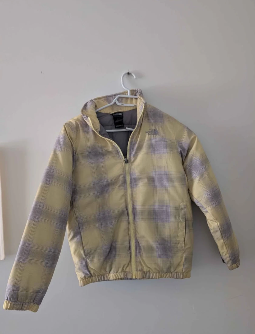 The North Face Plaid Puffer Jacket