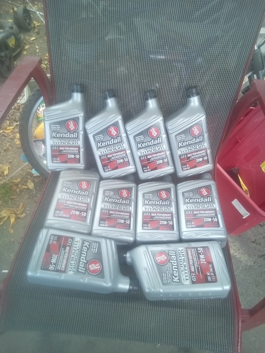 10 Bottles of Kendall GT-1 20W-50 Motor Oil - photo 2